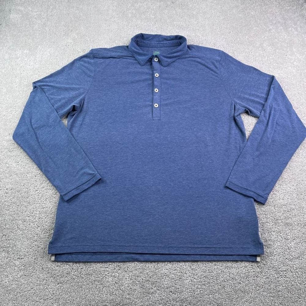 Stio Polo Shirt Mens Blue XL Blue Tech Performance Stretch‎ Hiking Casual